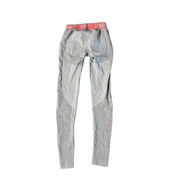 Gymshark XS/S Flex Women’s Leggings Light Gray Pink Supportive Shaping Cross Fit - Picture 5 of 9